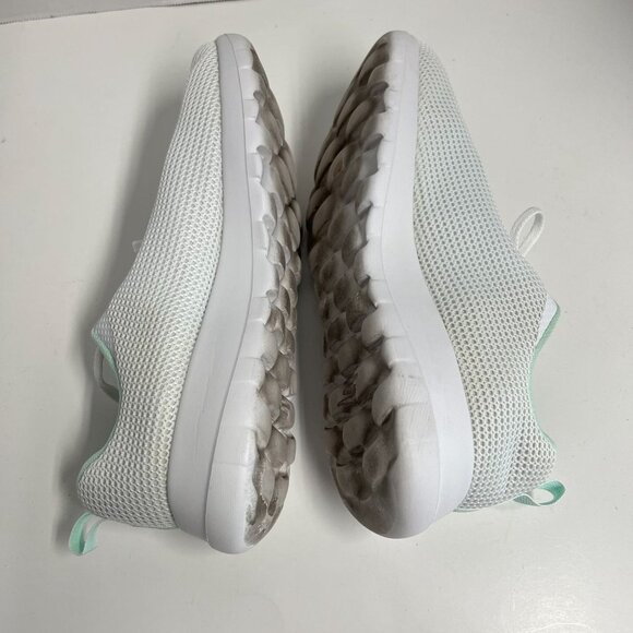 Skechers womens go walk joy 15641 sneaker size 9 white and geen mint - Picture 4 of 9